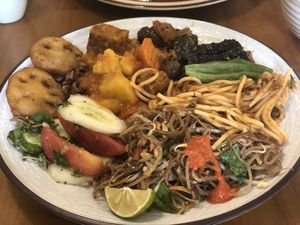 Buffet at VeganHome in Hanoi