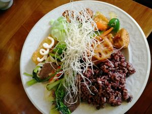 Buffet selection. 75,000 vnd at VeganHome in Hanoi