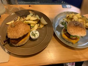 Burgers at Kind Kitchen in Porto
