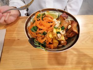 Thai bowl at Kind Kitchen in Porto