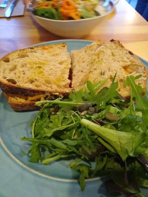 "tuna" sandwich at Kind Kitchen in Porto