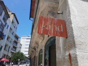 Outside at Kind Kitchen in Porto