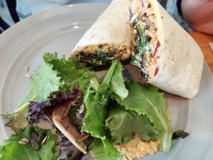Falafel wrap at Kind Kitchen in Porto