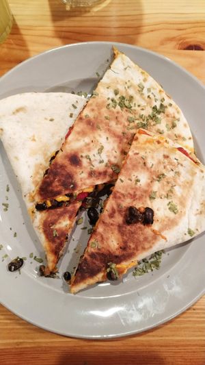Quesadilla at Kind Kitchen in Porto