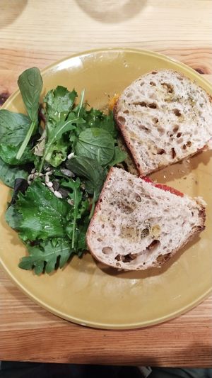 Tuna melt at Kind Kitchen in Porto