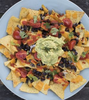 Loaded Nachos at Kind Kitchen in Porto