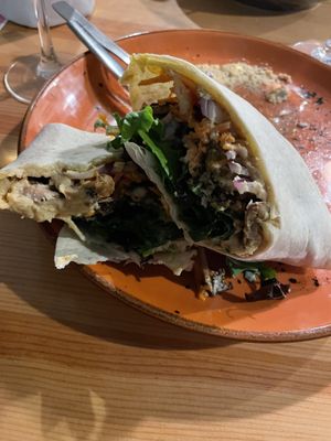 Falafel wrap  at Kind Kitchen in Porto