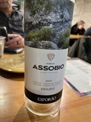 Portuguese white wine  at Kind Kitchen in Porto