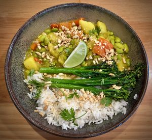 Yellow curry   at Kind Kitchen in Porto