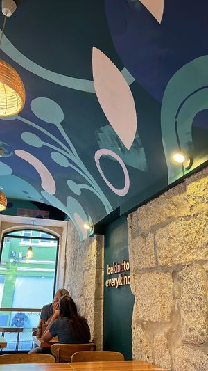 Beautiful inside at Kind Kitchen in Porto
