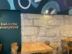 Indoor seating   at Kind Kitchen in Porto