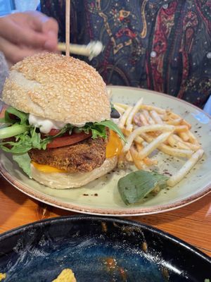 Seitan Burger is also really good   at Kind Kitchen in Porto
