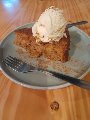 Apple Cake & Ice Cream at Kind Kitchen in Porto
