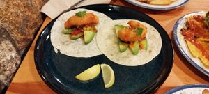 Tacos camaron at Kind Kitchen in Porto