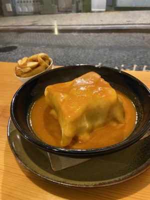 Francesinha   at Kind Kitchen in Porto