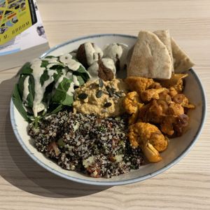 Middle East Buddha bowl  at Kind Kitchen in Porto