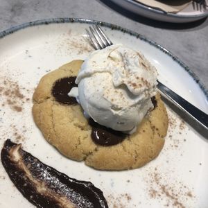 Cookie and ice cream   at Kind Kitchen in Porto