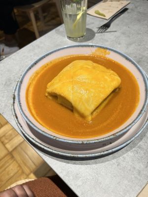 Francesina  at Kind Kitchen in Porto