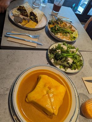 Delicious vegan lunch at Kind Kitchen in Porto