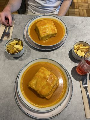 francesinha   at Kind Kitchen in Porto