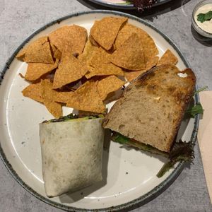 1/2 burrito y BLT at Kind Kitchen in Porto