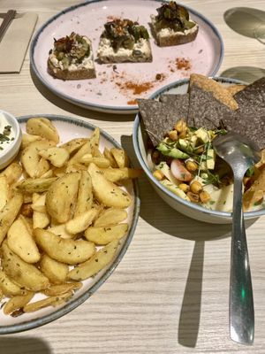 Bruschetta, Cheviche & French Fries  at Kind Kitchen in Porto
