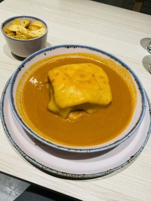 francesinha  at Kind Kitchen in Porto