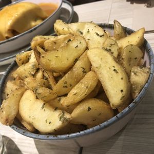 Fries with Francesinha   at Kind Kitchen in Porto