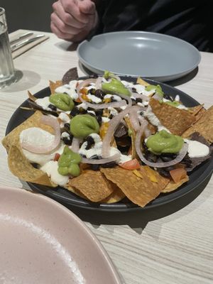 Loaded nachos   at Kind Kitchen in Porto