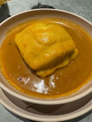 francesinha  at Kind Kitchen in Porto