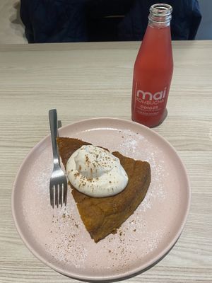 Pumpkin cake - delicious moist cake  at Kind Kitchen in Porto