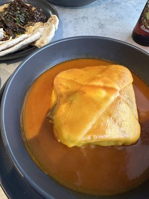 Francesinha vegan  at Kind Kitchen in Porto