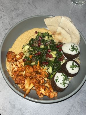 Middle East plate  at Kind Kitchen in Porto