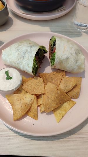 Burrito supremo at Kind Kitchen in Porto