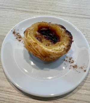 Pastel de Nata (vegan) was delicious  at Kind Kitchen in Porto