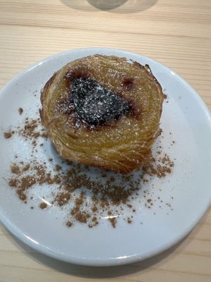 pastel de nata  at Kind Kitchen in Porto