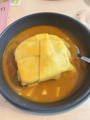 Francesinha  at Kind Kitchen in Porto