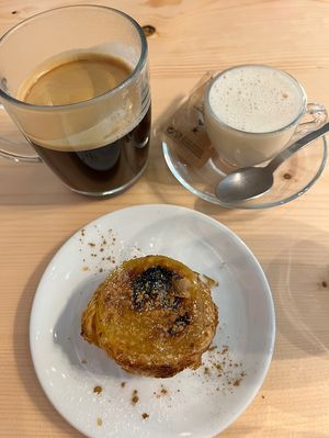 Pastel de Nata: Flaky, lovely custardd  at Kind Kitchen in Porto