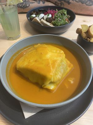 francesinha vegan   at Kind Kitchen in Porto