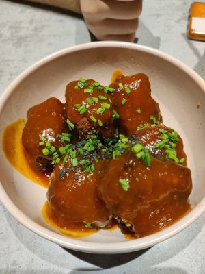 Korean tofu nuggets at Kind Kitchen in Porto