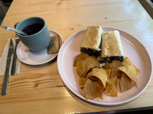 Best burrito ever! at Kind Kitchen in Porto