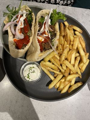 Falafel gyro  at Kind Kitchen in Porto