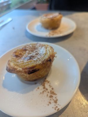 Pastel de nata at Kind Kitchen in Porto