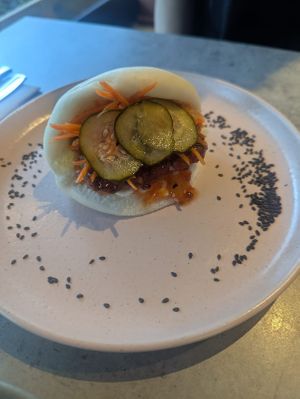 Bao bun starter at Kind Kitchen in Porto