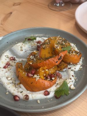 Pumpkin and feta  at Kind Kitchen in Porto
