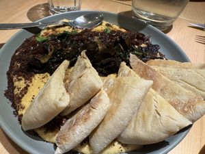 Hummus  at Kind Kitchen in Porto