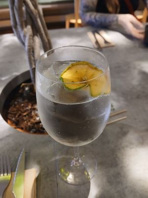 Pear port spritz at Kind Kitchen in Porto