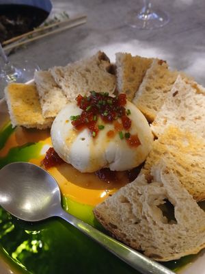 Buratta at Kind Kitchen in Porto