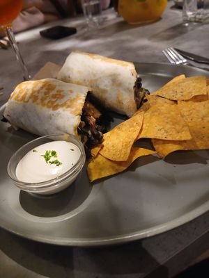 Burrito supreme at Kind Kitchen in Porto
