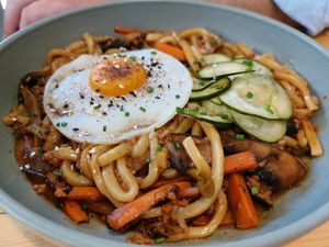 Noodles at Kind Kitchen in Porto